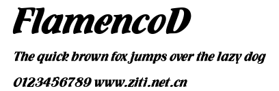 FlamencoD.ttf字體轉換器圖片