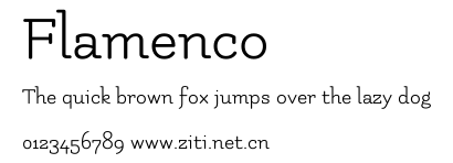 Flamenco.ttf字體轉換器圖片
