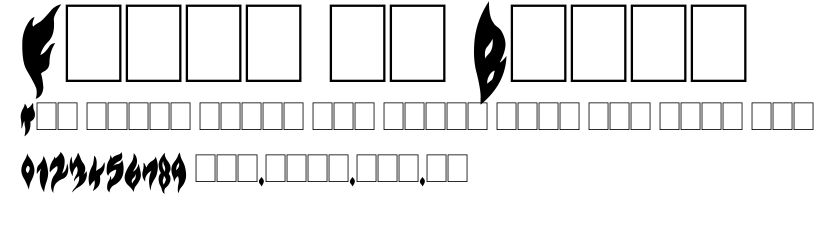 Flame on Black.ttf字體轉換器圖片