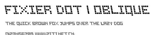 Fixier Dot 1 Oblique.ttf字體轉換器圖片