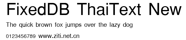FixedDB ThaiText New.ttf字體轉換器圖片