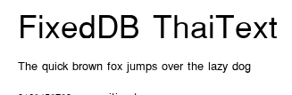 FixedDB ThaiText.ttf字體轉換器圖片
