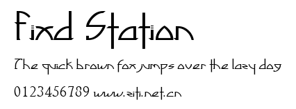 Fixd Station.ttf字體轉換器圖片