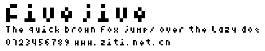Fivejive.ttf字體轉換器圖片