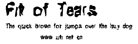 Fit of Tears.ttf字體轉換器圖片