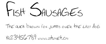 Fish Sausages.ttf字體轉換器圖片