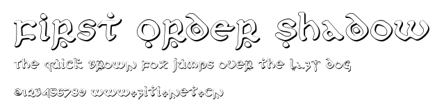 First Order Shadow.ttf字體轉換器圖片