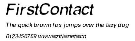 FirstContact.ttf字體轉換器圖片