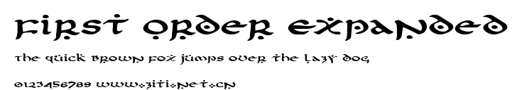 First Order Expanded.ttf字體轉換器圖片