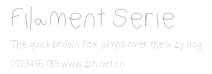 Filament Serie.otf字體轉換器圖片