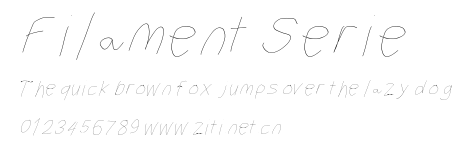 Filament Serie.otf字體轉換器圖片