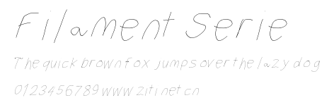 Filament Serie.otf字體轉換器圖片