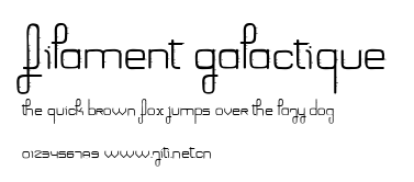 Filament Galactique.ttf字體轉換器圖片