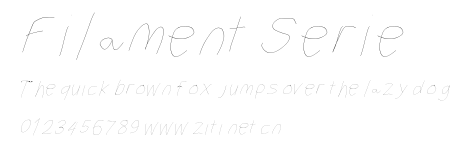Filament Serie.otf字體轉換器圖片