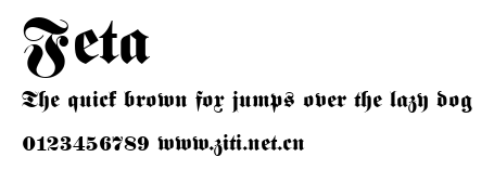 Feta.ttf字體轉換器圖片