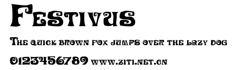 Festivus.ttf字體轉換器圖片