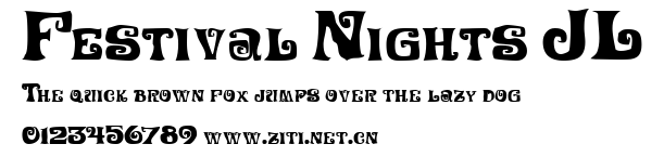 Festival Nights JL.ttf字體轉換器圖片