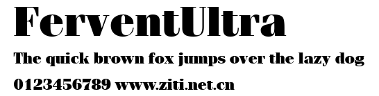 FerventUltra.ttf字體轉換器圖片