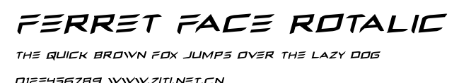 Ferret Face Rotalic.ttf字體轉換器圖片
