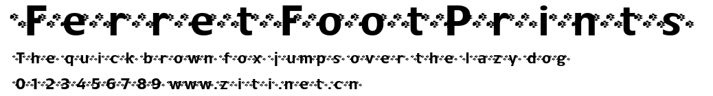 FerretFootPrints.ttf字體轉換器圖片