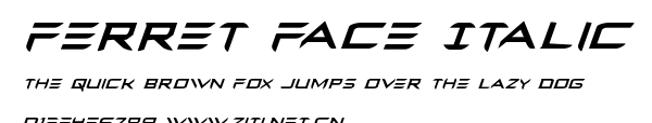 Ferret Face Italic.ttf字體轉換器圖片