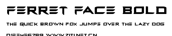 Ferret Face Bold.ttf字體轉換器圖片