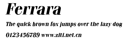 Ferrara.ttf字體轉換器圖片
