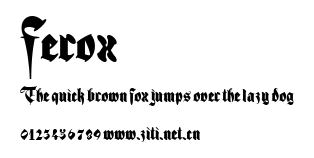 Ferox.ttf字體轉換器圖片