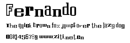 Fernando.ttf字體轉換器圖片