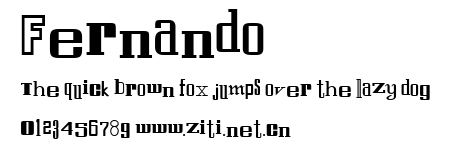 Fernando.ttf字體轉換器圖片