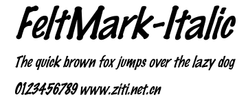 FeltMark-Italic.ttf字體轉換器圖片