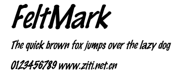 FeltMark.ttf字體轉換器圖片