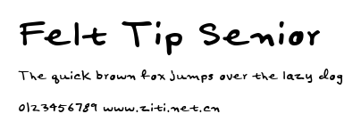 Felt Tip Senior.ttf字體轉換器圖片