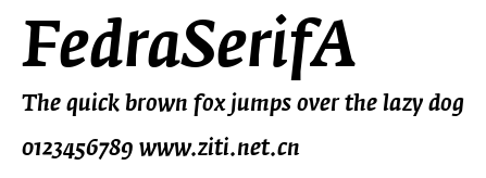 FedraSerifA.ttf字體轉換器圖片