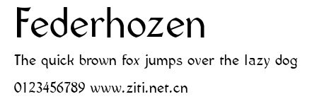 Federhozen.ttf字體轉換器圖片