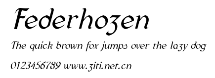 Federhozen.ttf字體轉換器圖片
