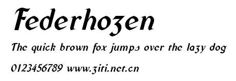 Federhozen.ttf字體轉換器圖片