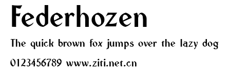 Federhozen.ttf字體轉換器圖片