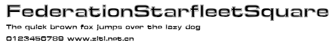 FederationStarfleetSquare.ttf字體轉換器圖片