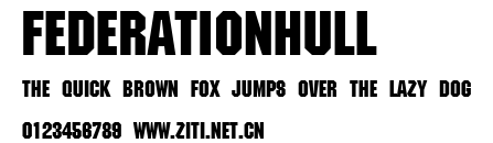 FederationHull.ttf字體轉換器圖片