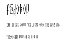 Fedorov.ttf字體轉換器圖片