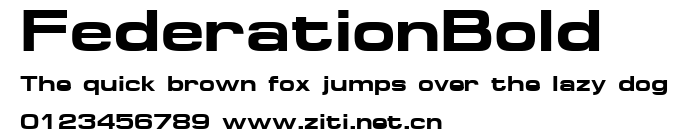 FederationBold.ttf字體轉換器圖片