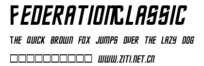 FederationClassic.ttf字體轉換器圖片