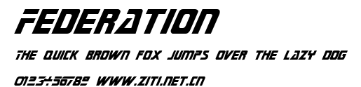 Federation.ttf字體轉換器圖片