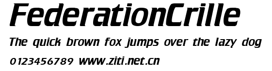 FederationCrille.ttf字體轉換器圖片