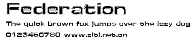 Federation.ttf字體轉換器圖片