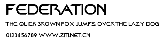 Federation.ttf字體轉換器圖片