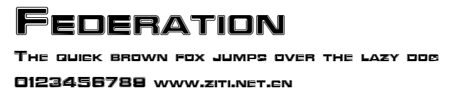 Federation.ttf字體轉換器圖片
