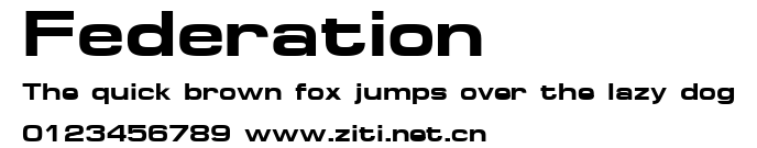Federation.ttf字體轉換器圖片