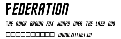 Federation.ttf字體轉換器圖片